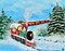 Christmas Paint Kit - The Winter Express Acrylic Painting Kit & Video Lesson, Art Gift Set, Christmas DIY, Beginner Painting, Paint At Home